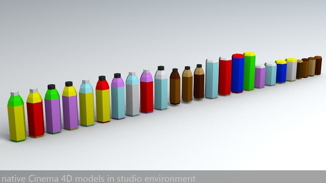 Japanese Vending Machines Low Poly Low-poly 3D model_8