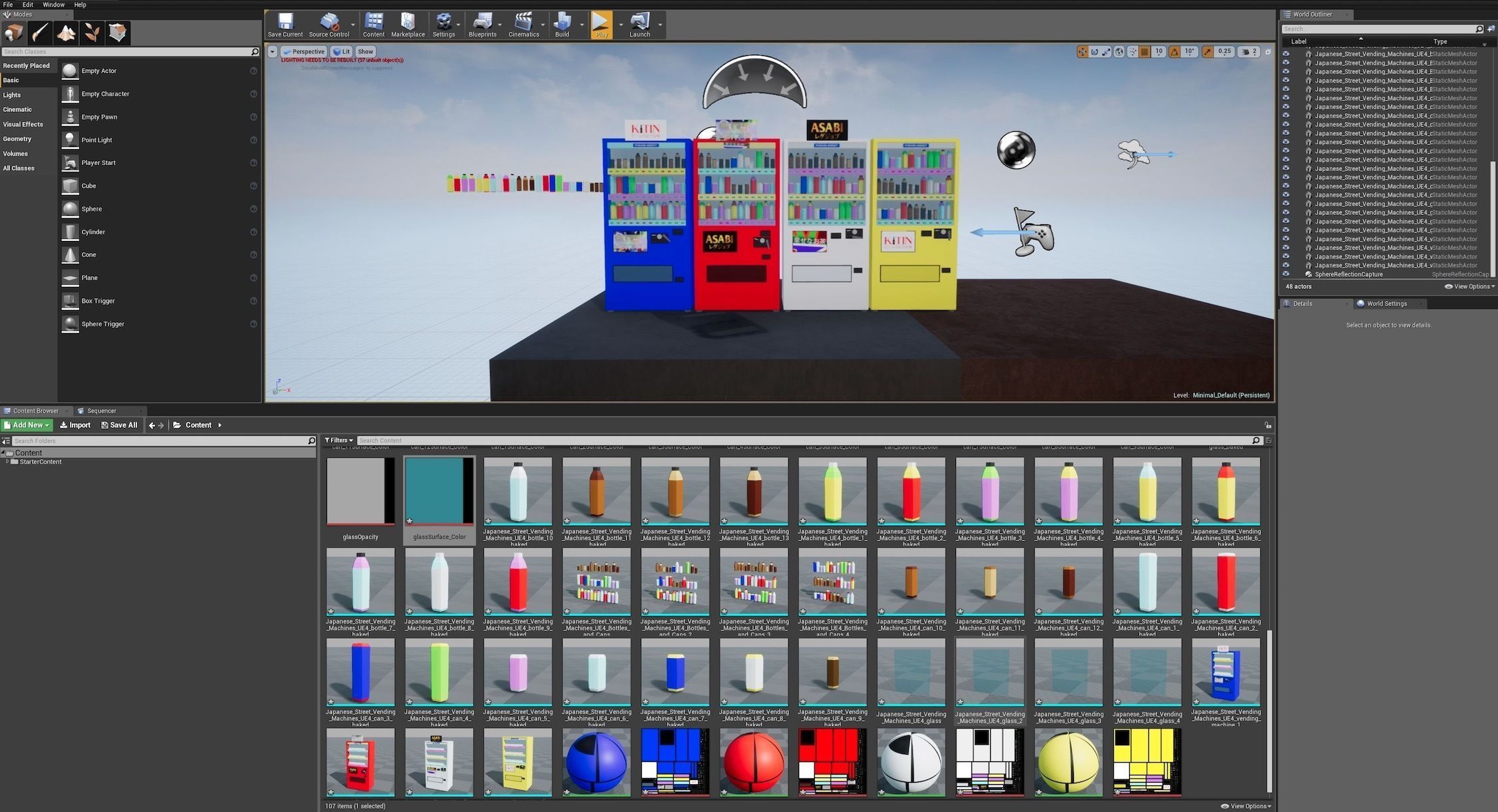 Japanese Vending Machines Low Poly Low-poly 3D model_16