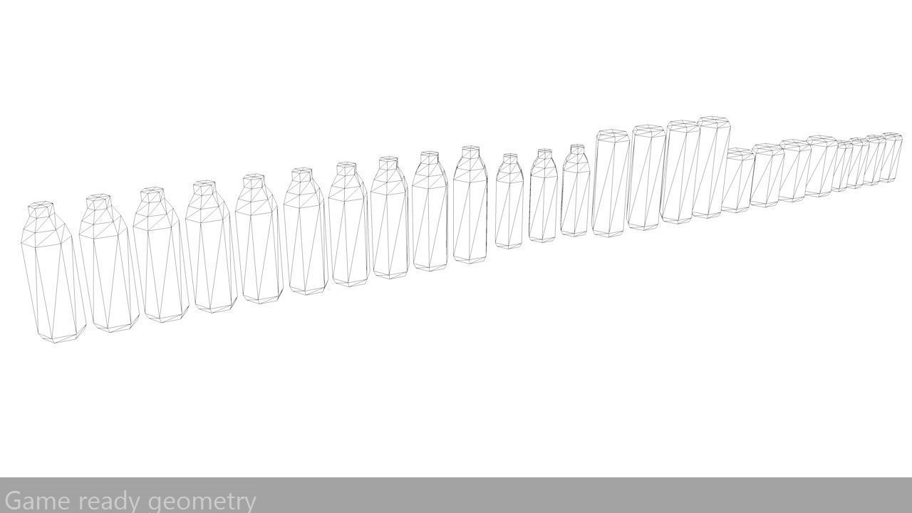 Japanese Vending Machines Low Poly Low-poly 3D model_12