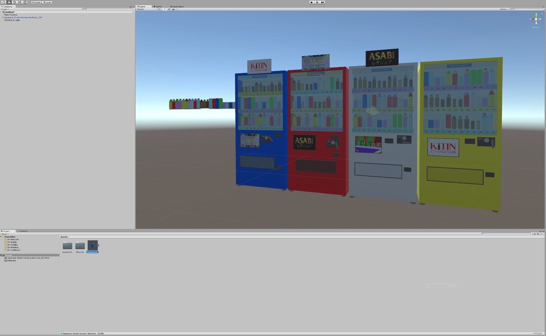 Japanese Vending Machines Low Poly Low-poly 3D model_17