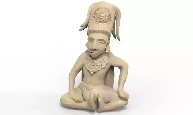 Mayan Figure 4 3D print model