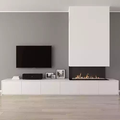 Fireplace With Decor 31