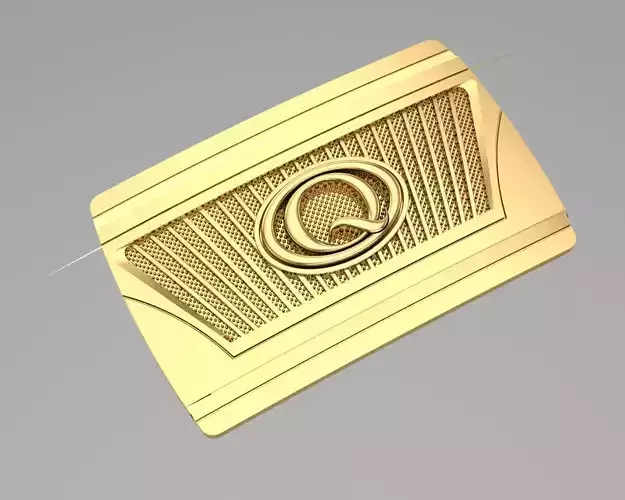 Gold Belt Buckle  3D print model