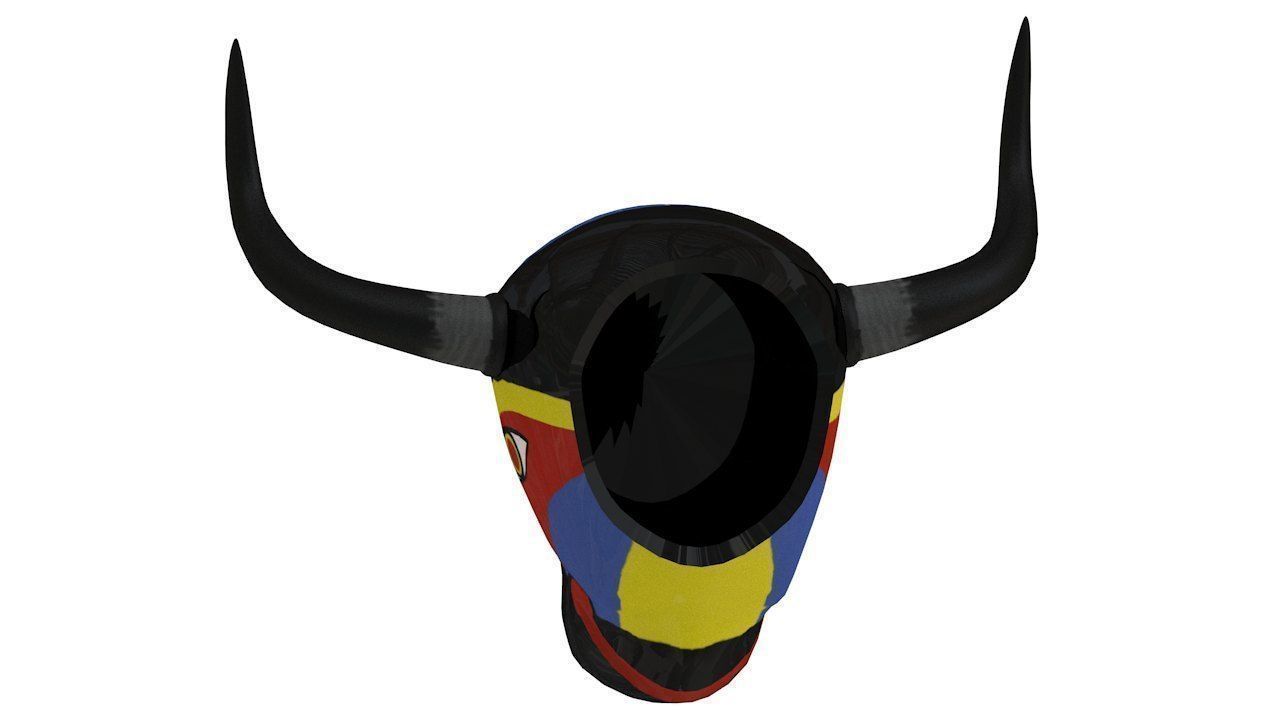 Carnival mask barranquilla colombia 3D model_5