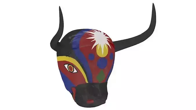 Carnival mask barranquilla colombia 3D model