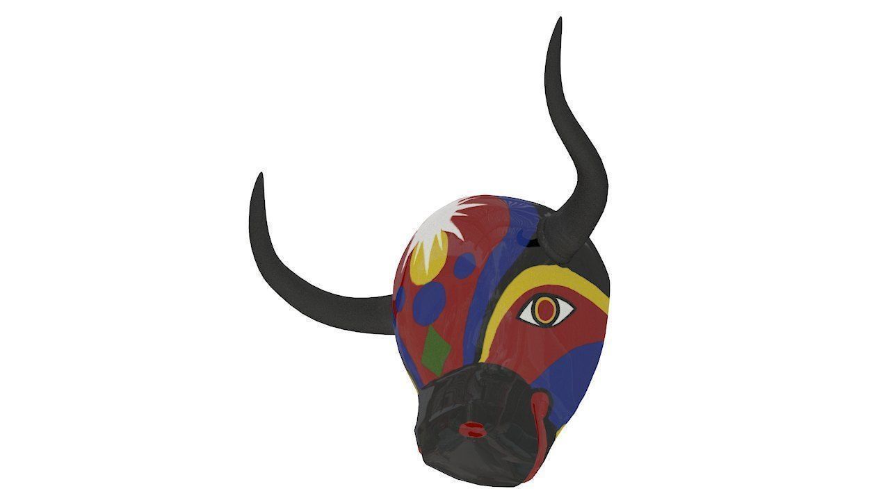 Carnival mask barranquilla colombia 3D model_4
