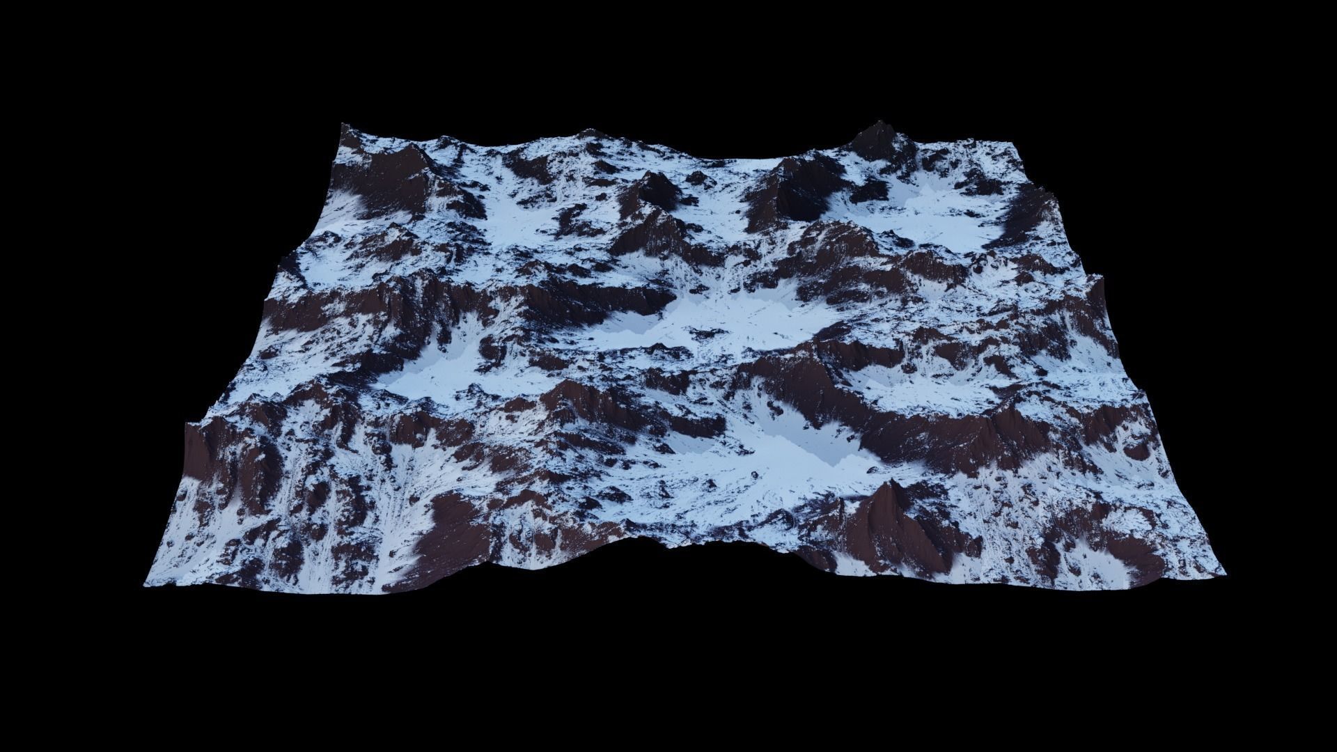 Snow Mountain 8K Heightmap Pack 2 Texture_2