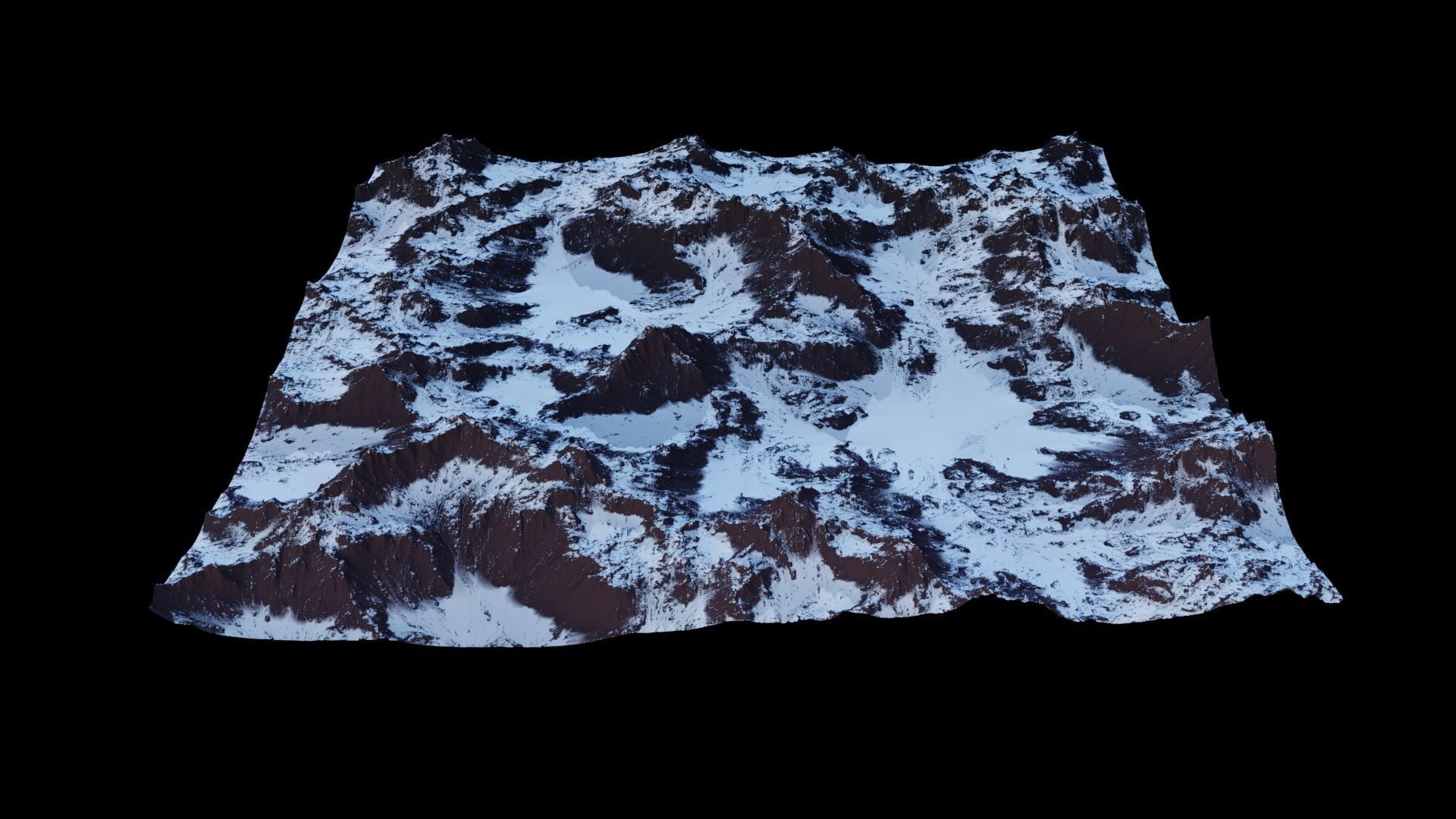 Snow Mountain 8K Heightmap Pack 2 Texture_4