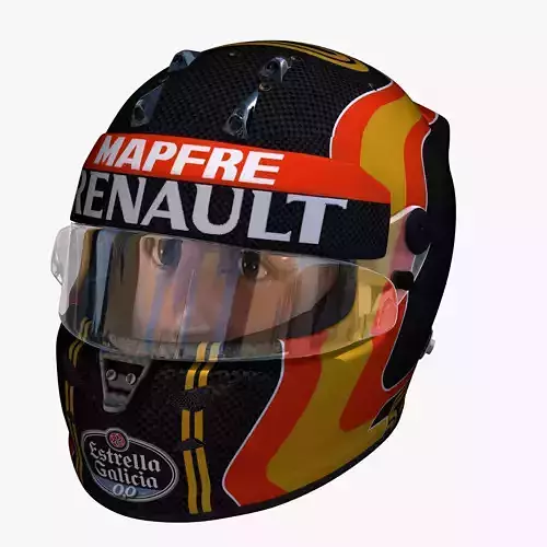 Sainz helmet 2018