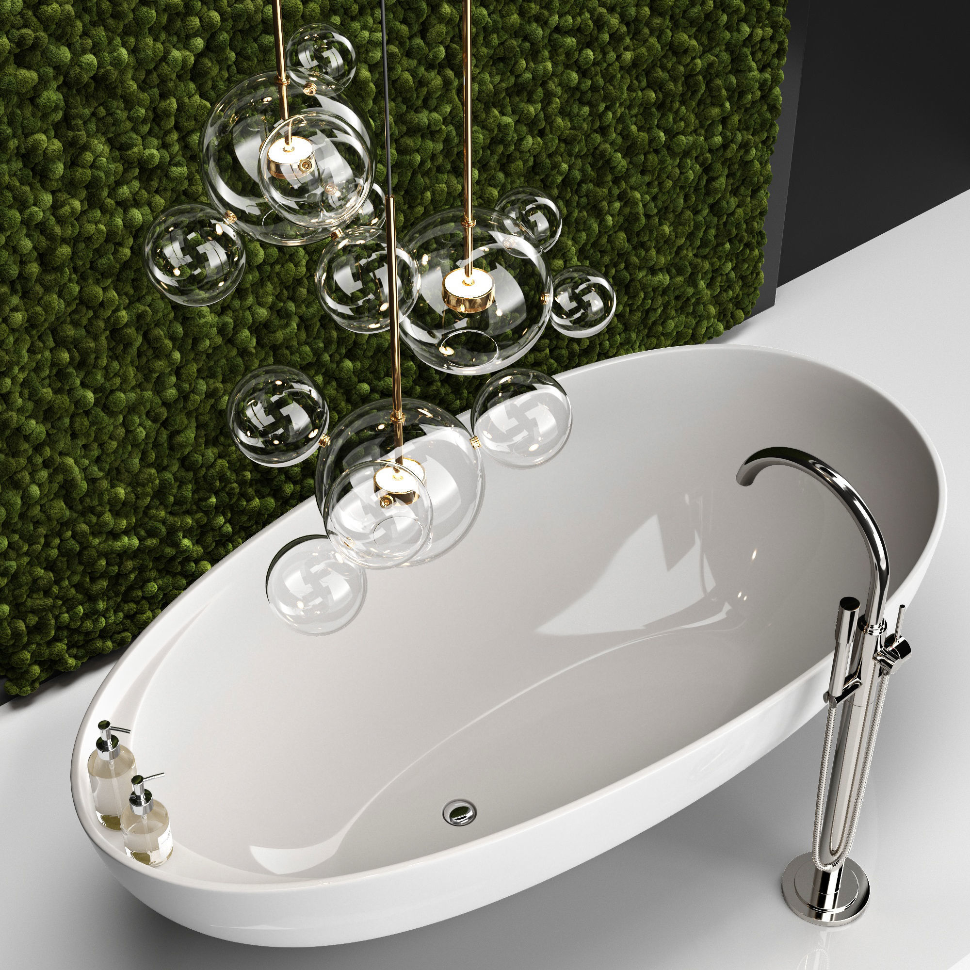 Bathroom set 3D model_7