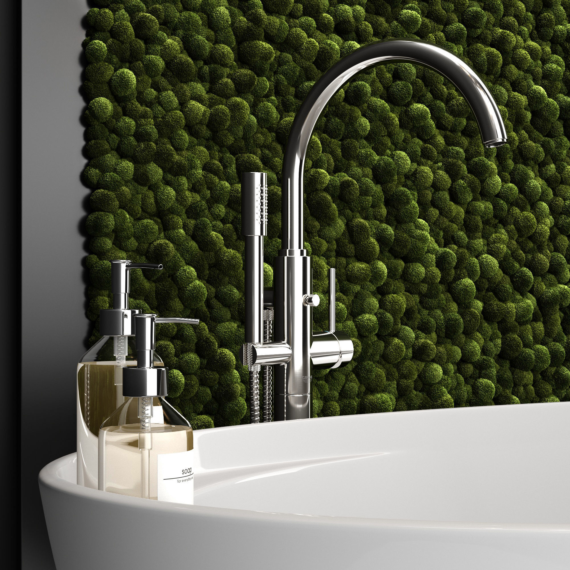 Bathroom set 3D model_2