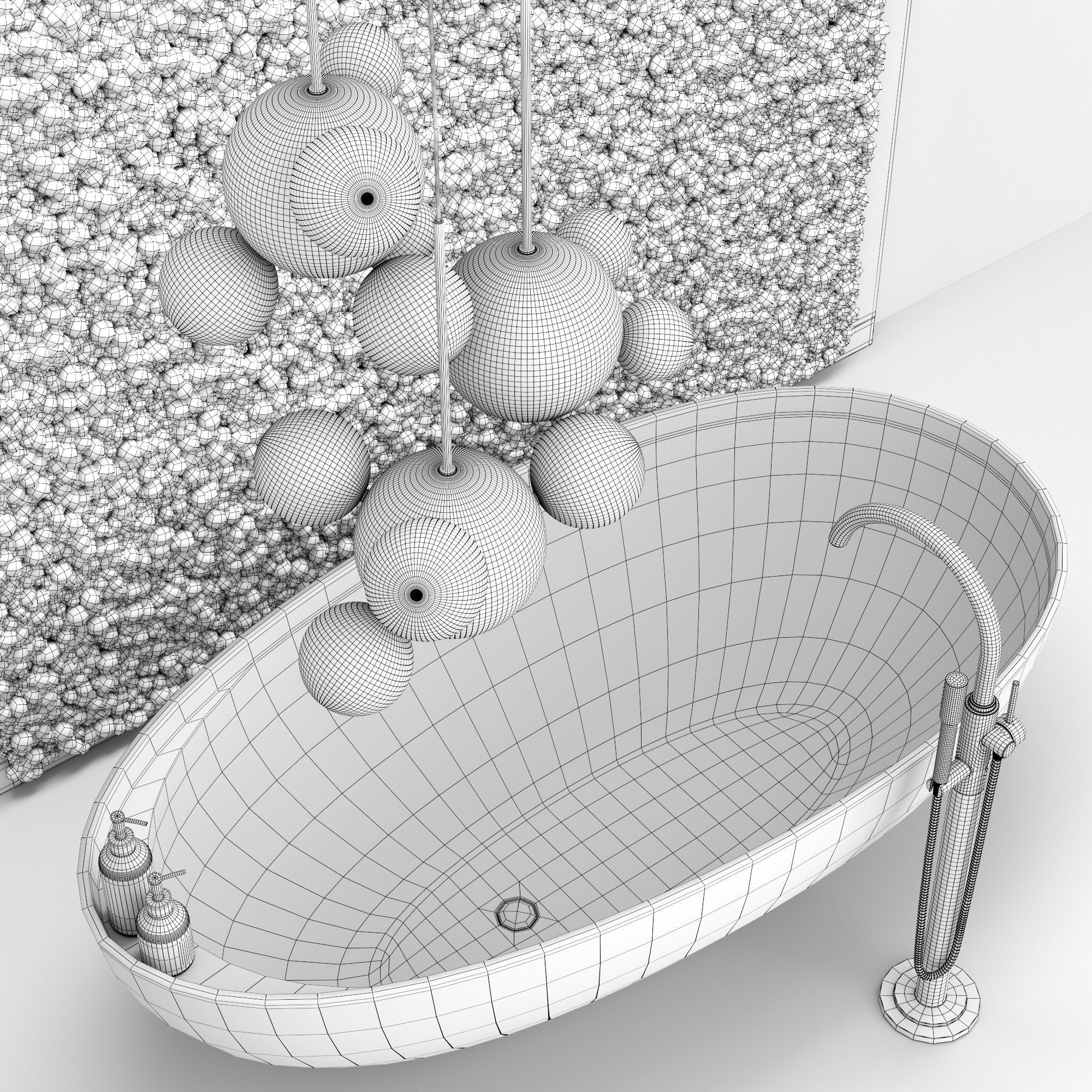 Bathroom set 3D model_4