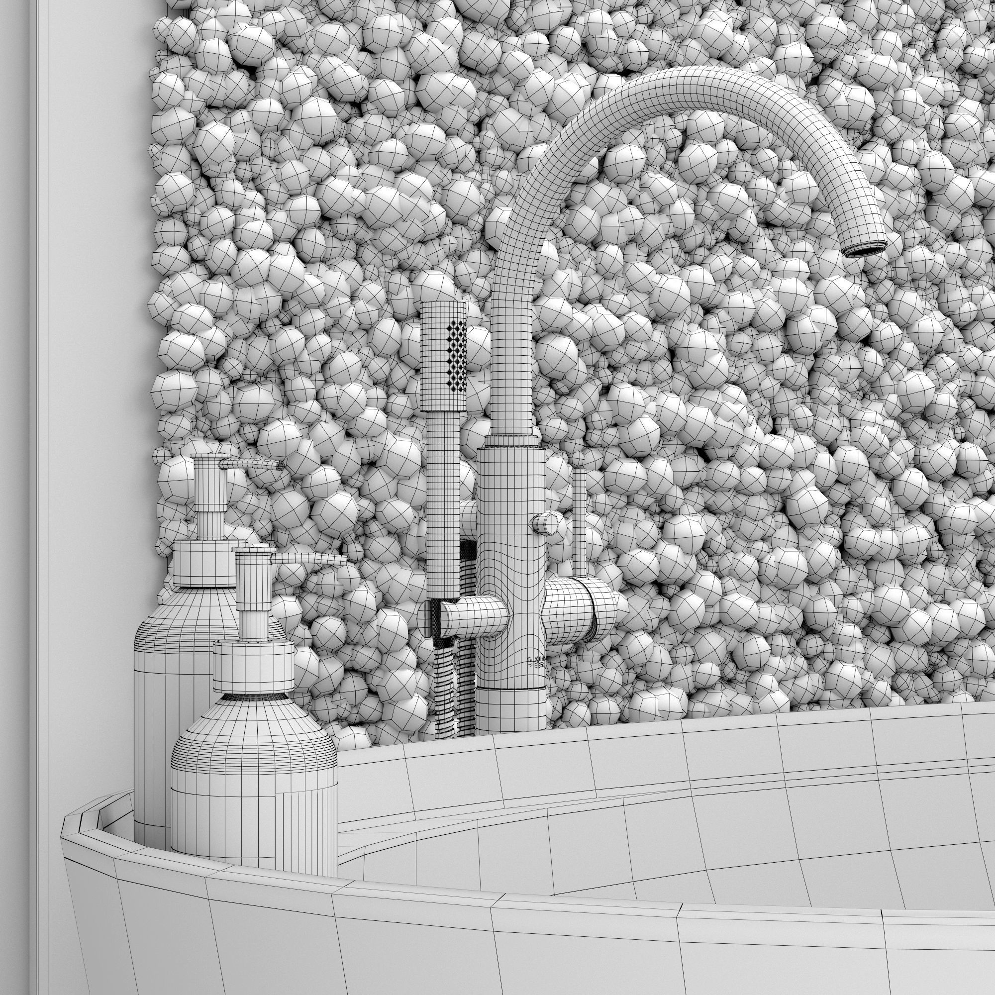 Bathroom set 3D model_5