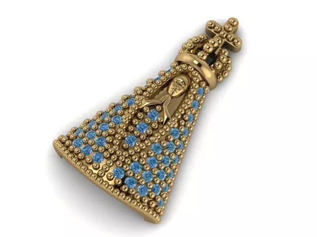 Pedant Jewelry Pingente Nossa senhora  Aparecida  3D print model_0