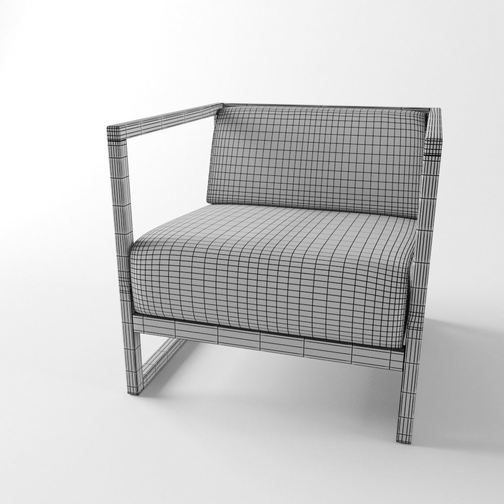 Armchair Casablanca 681 3D model_3