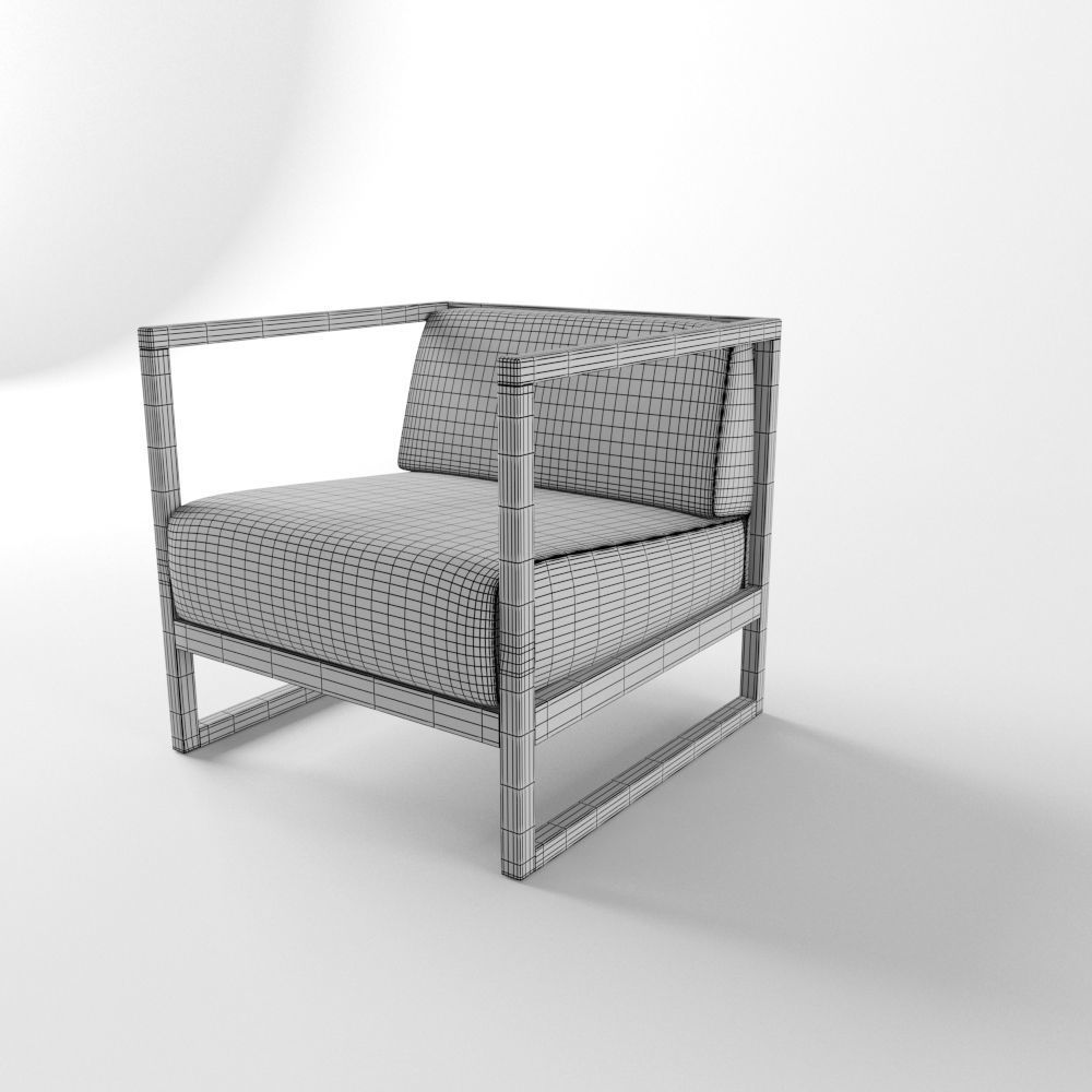 Armchair Casablanca 681 3D model_4