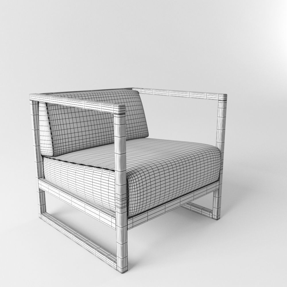Armchair Casablanca 681 3D model_5