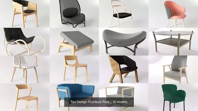 Ton Design 18 Furniture Model Pack