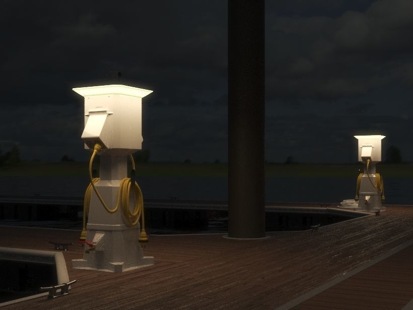 Marine Pedestal 3D model_17