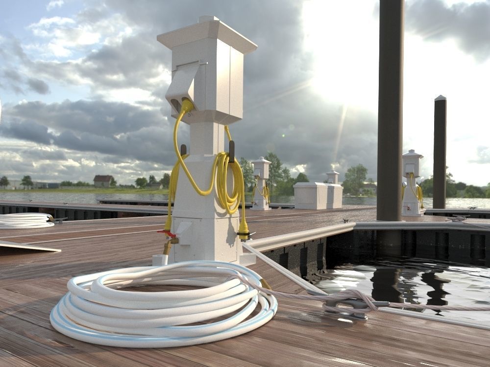 Marine Pedestal 3D model_12