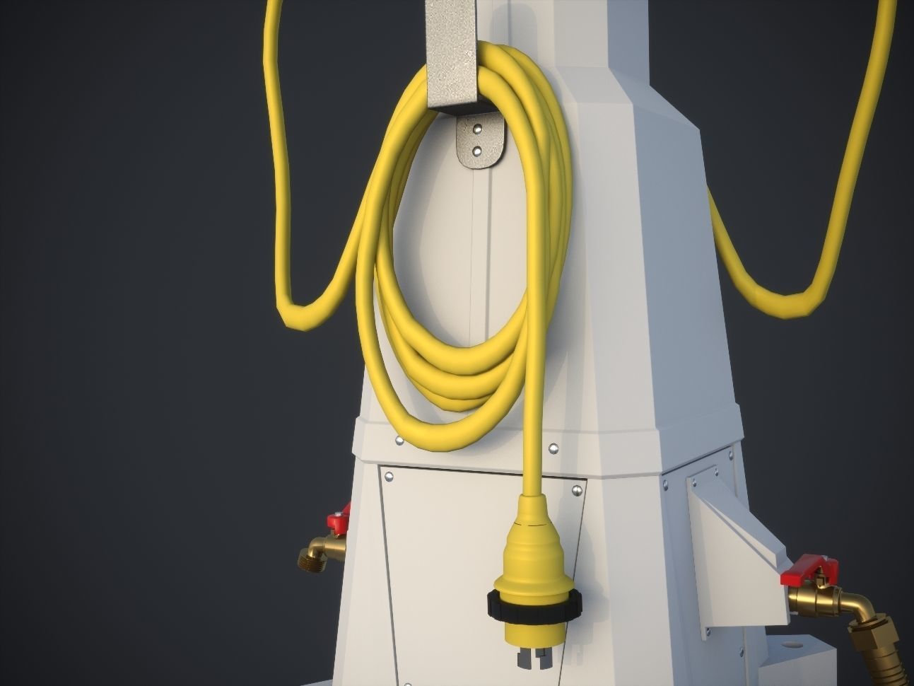 Marine Pedestal 3D model_8