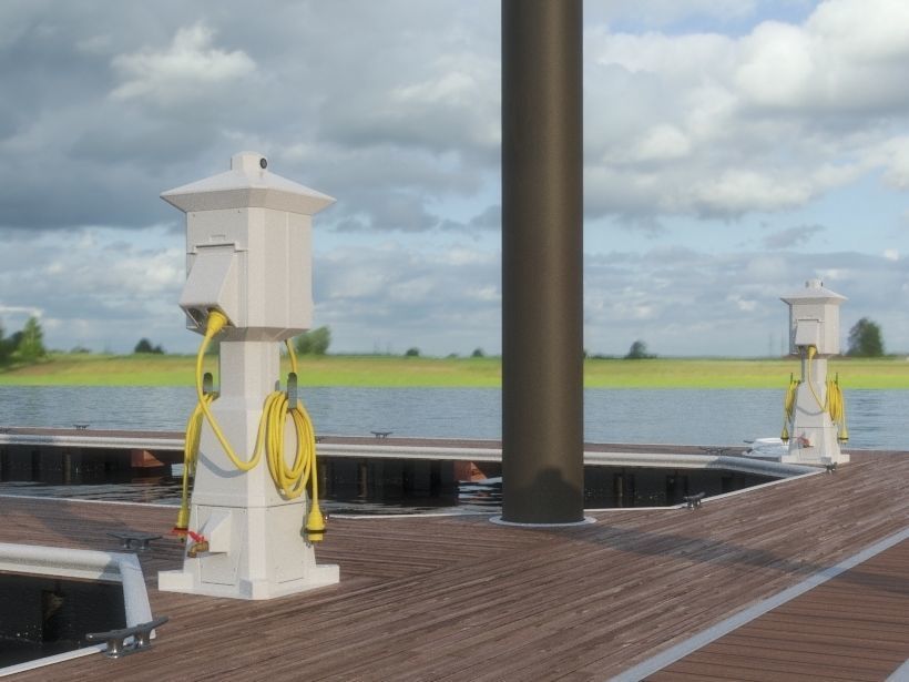 Marine Pedestal 3D model_14