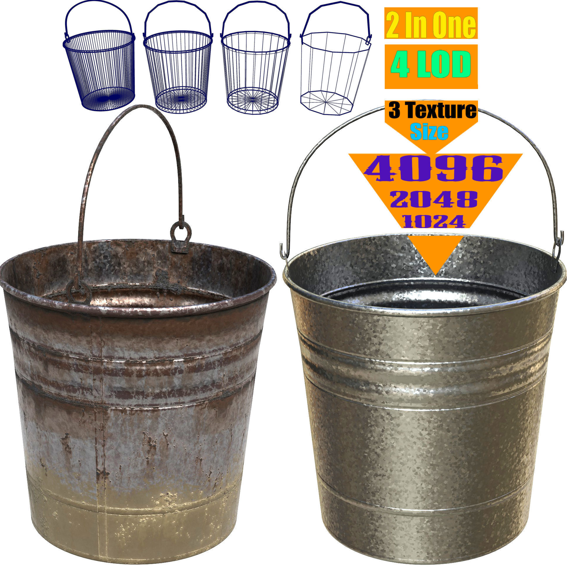 gardening props  - Game Ready - VR AR 3D Model Collection_3