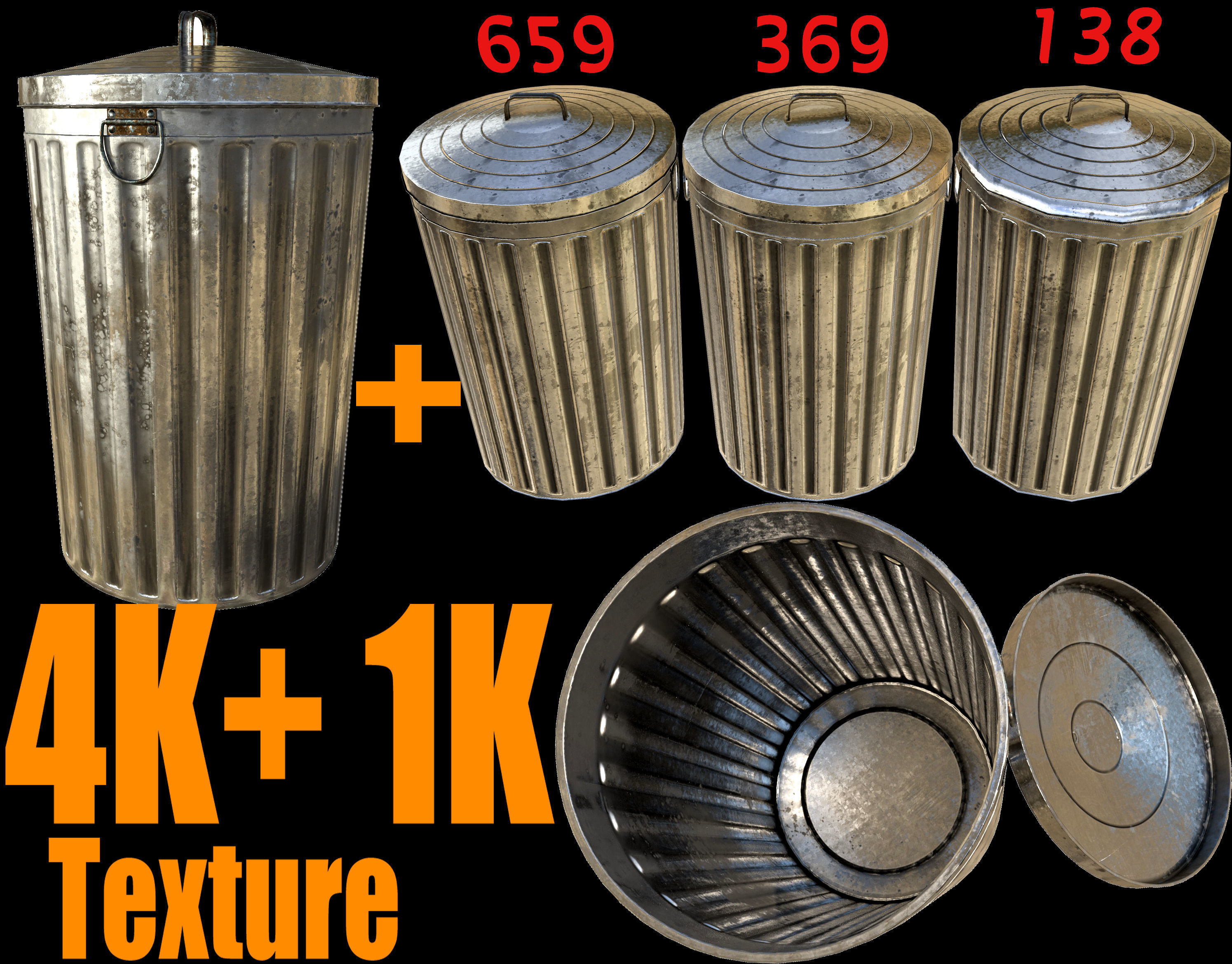 gardening props  - Game Ready - VR AR 3D Model Collection_7