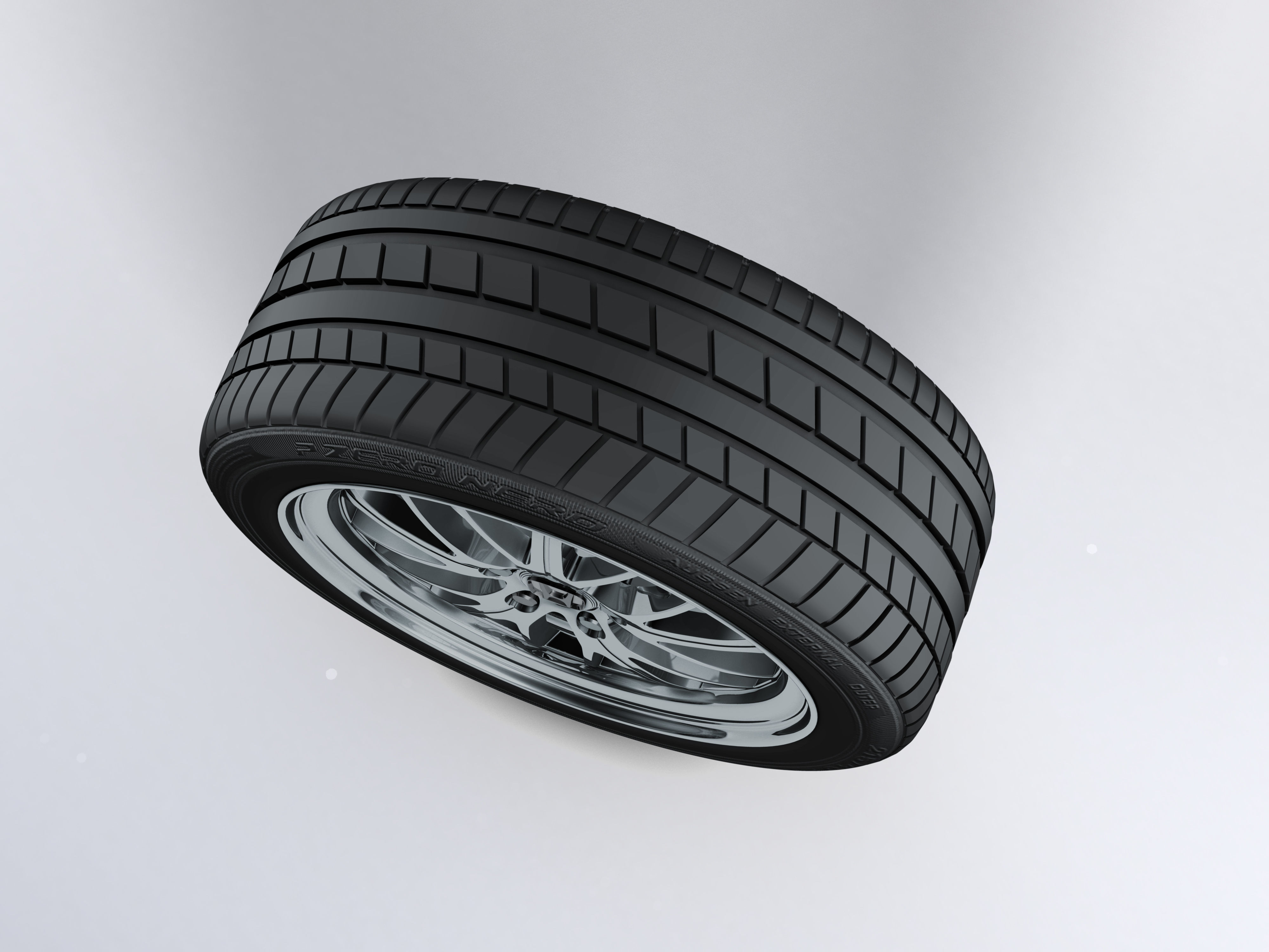 tyer model car tire 3D model_1