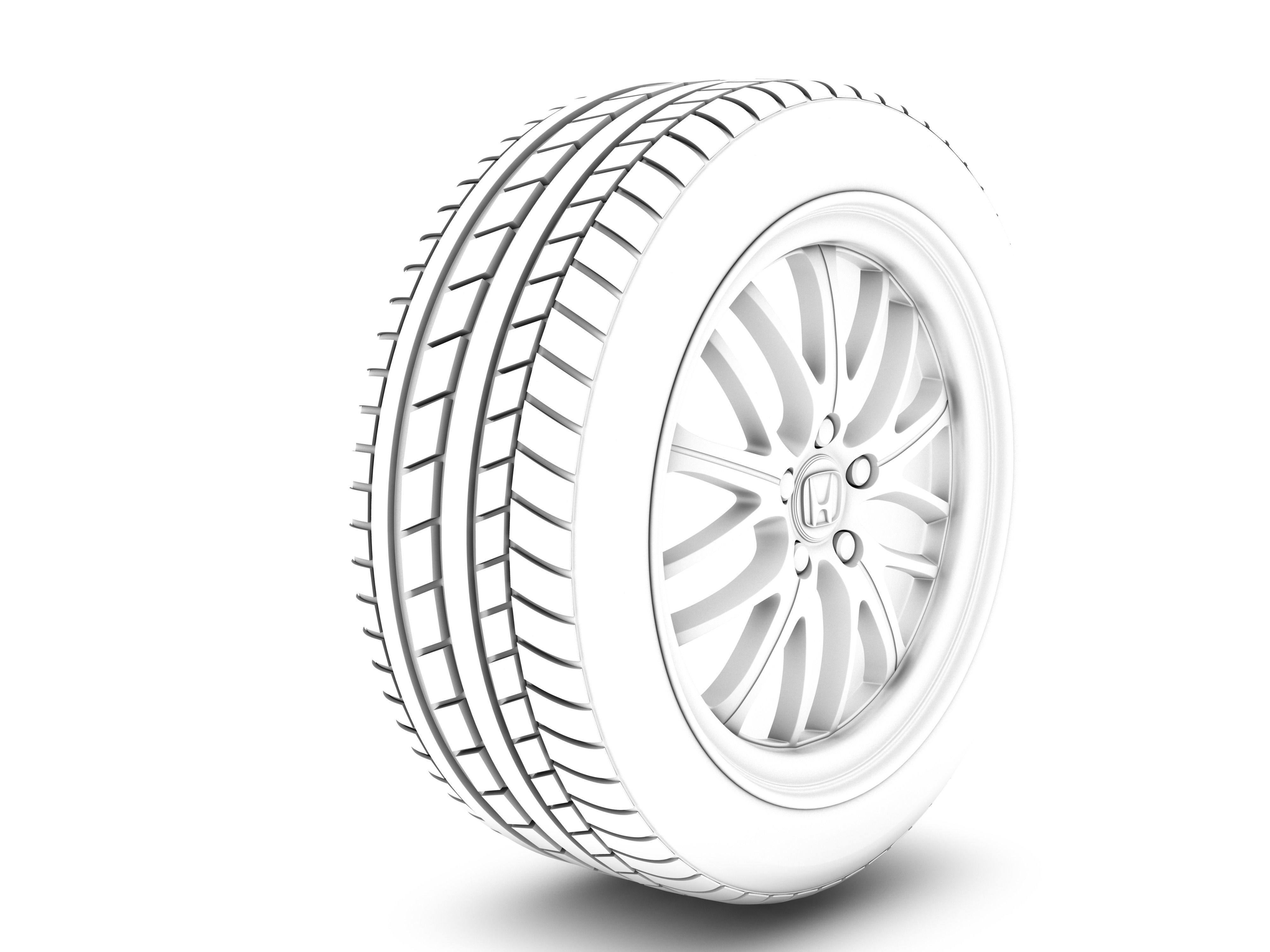 tyer model car tire 3D model_4