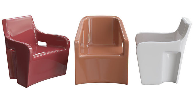 toono spa chairs sets 3d model Low-poly 3D model