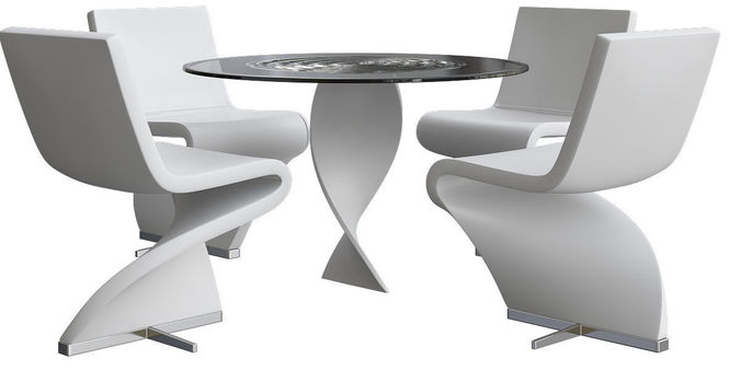 tonon twist chairs sets 3d model Low-poly 3D model