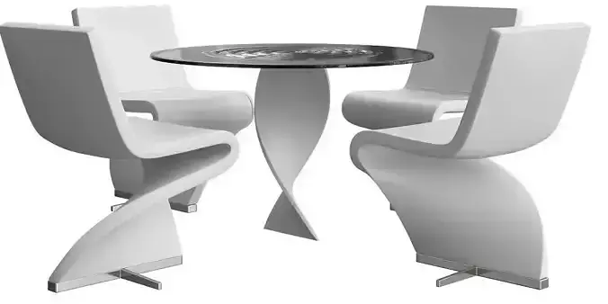 tonon twist chairs sets 3d model