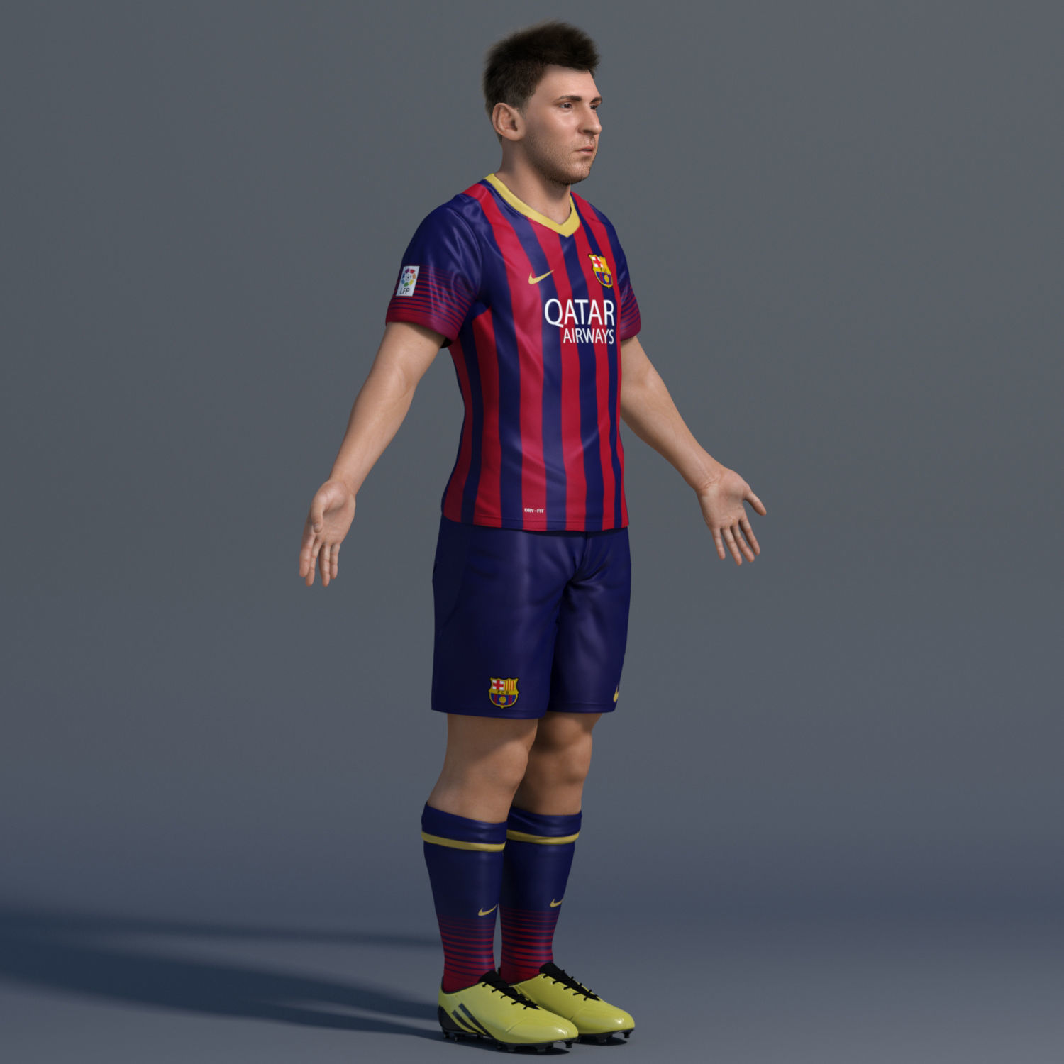 Lionel Messi 3D model_5
