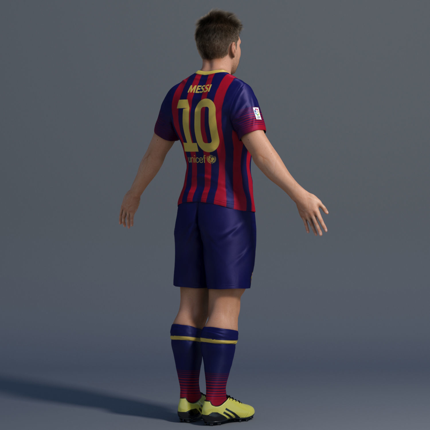 Lionel Messi 3D model_2