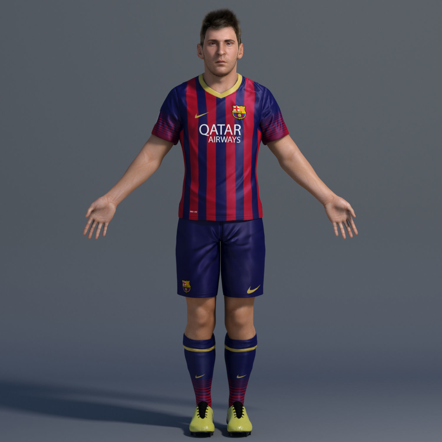 Lionel Messi 3D model_4