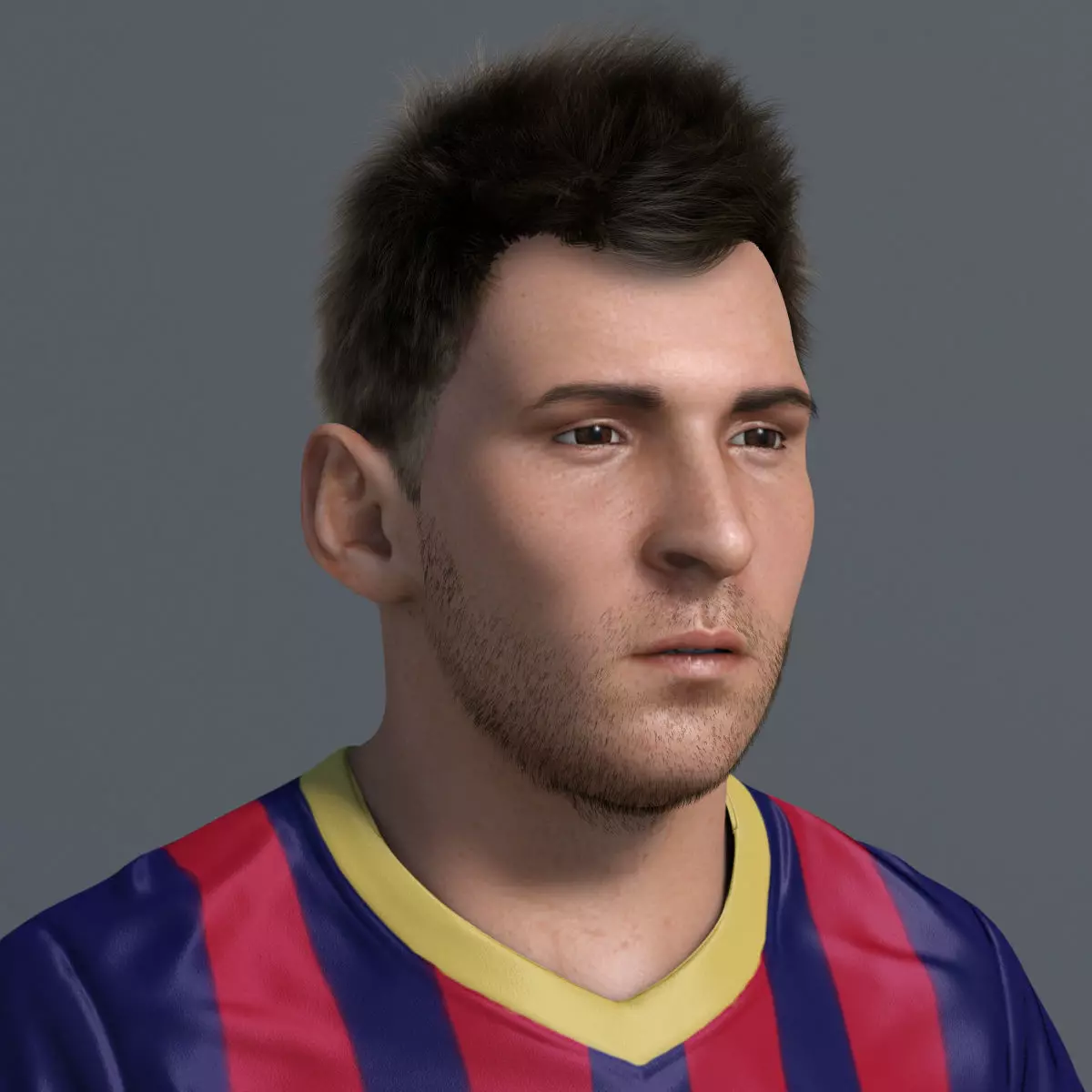 Lionel Messi 3D model_0