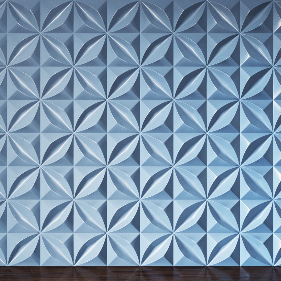 Different wall panels for walls in the interior of 41 models 3D Model Collection_25