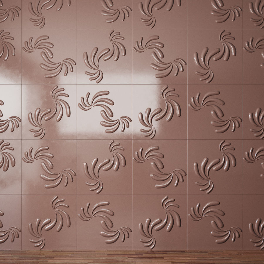 Different wall panels for walls in the interior of 41 models 3D Model Collection_26
