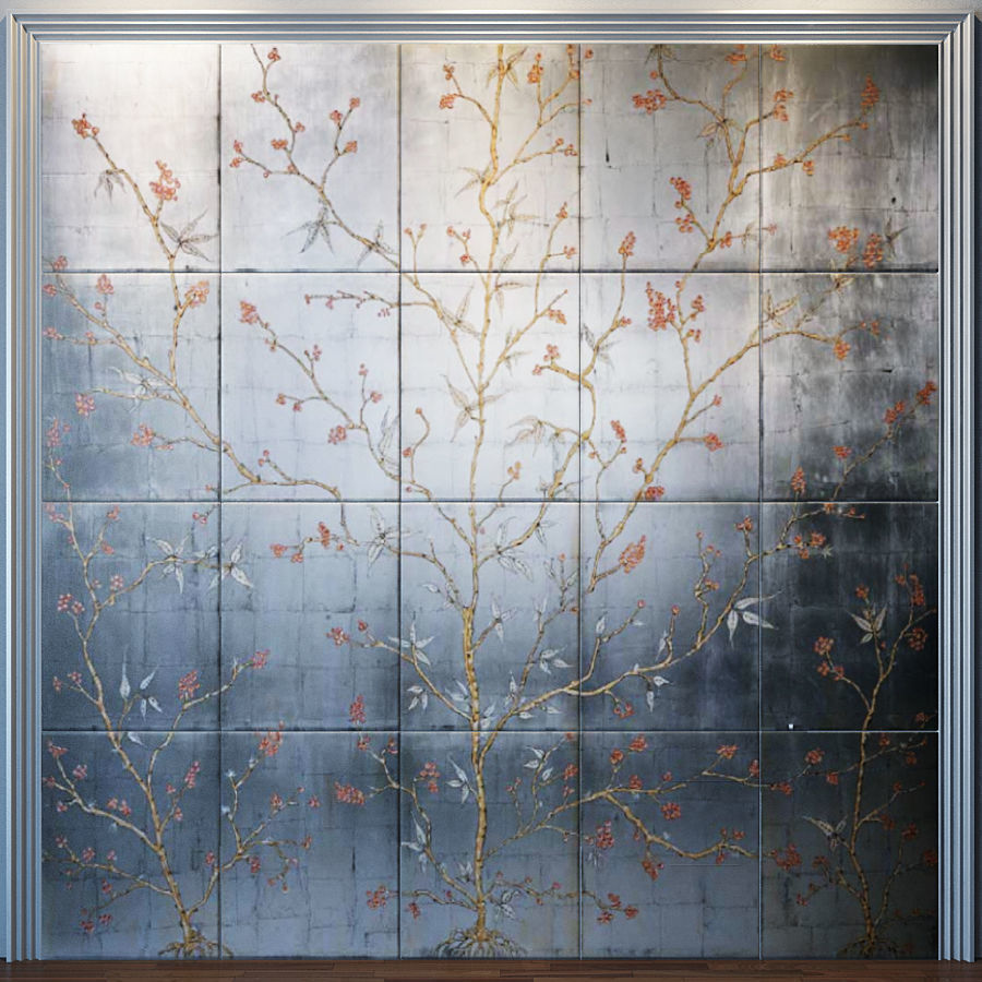 Different wall panels for walls in the interior of 41 models 3D Model Collection_42