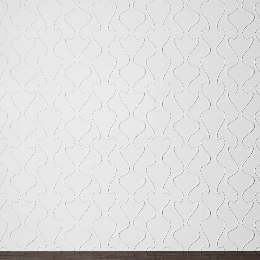 Different wall panels for walls in the interior of 41 models 3D Model Collection_35