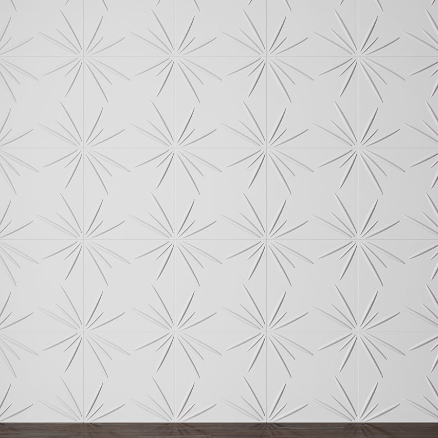 Different wall panels for walls in the interior of 41 models 3D Model Collection_39