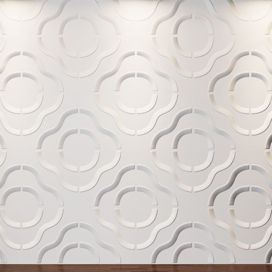 Different wall panels for walls in the interior of 41 models 3D Model Collection_40