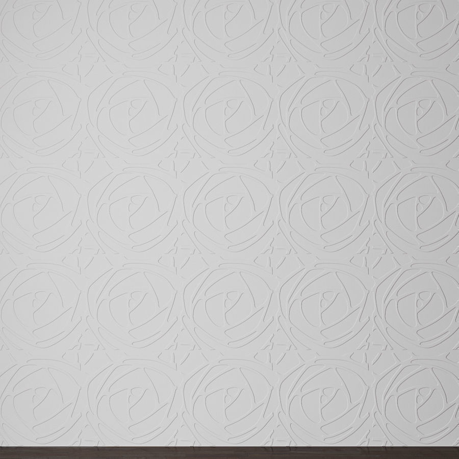 Different wall panels for walls in the interior of 41 models 3D Model Collection_33