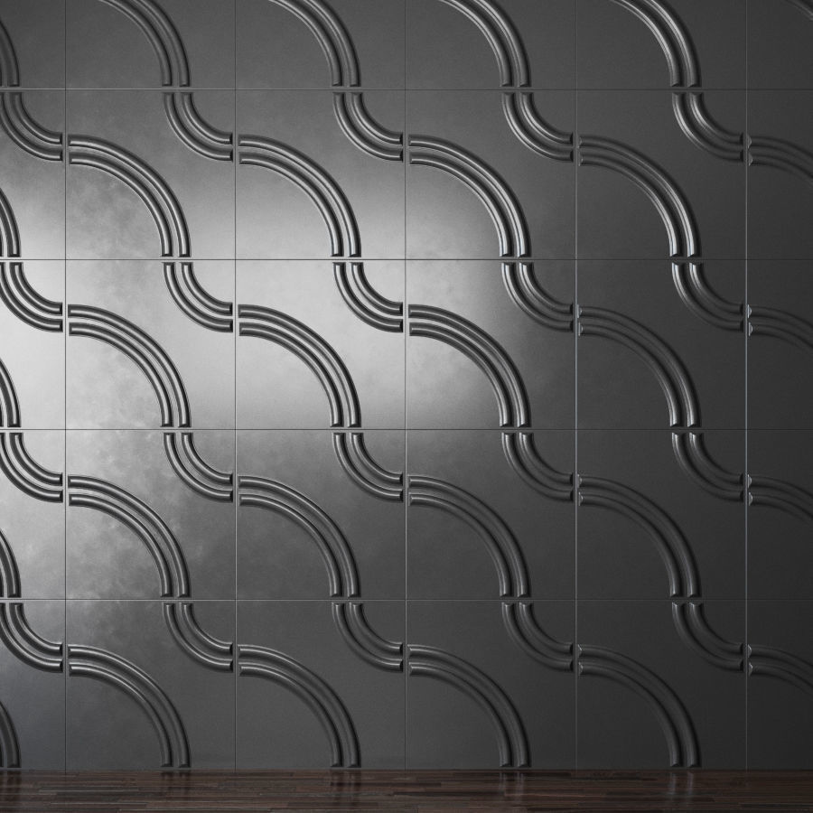 Different wall panels for walls in the interior of 41 models 3D Model Collection_37