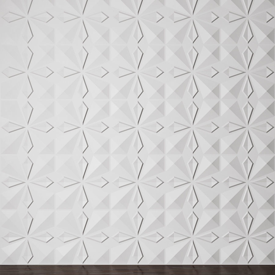 Different wall panels for walls in the interior of 41 models 3D Model Collection_34