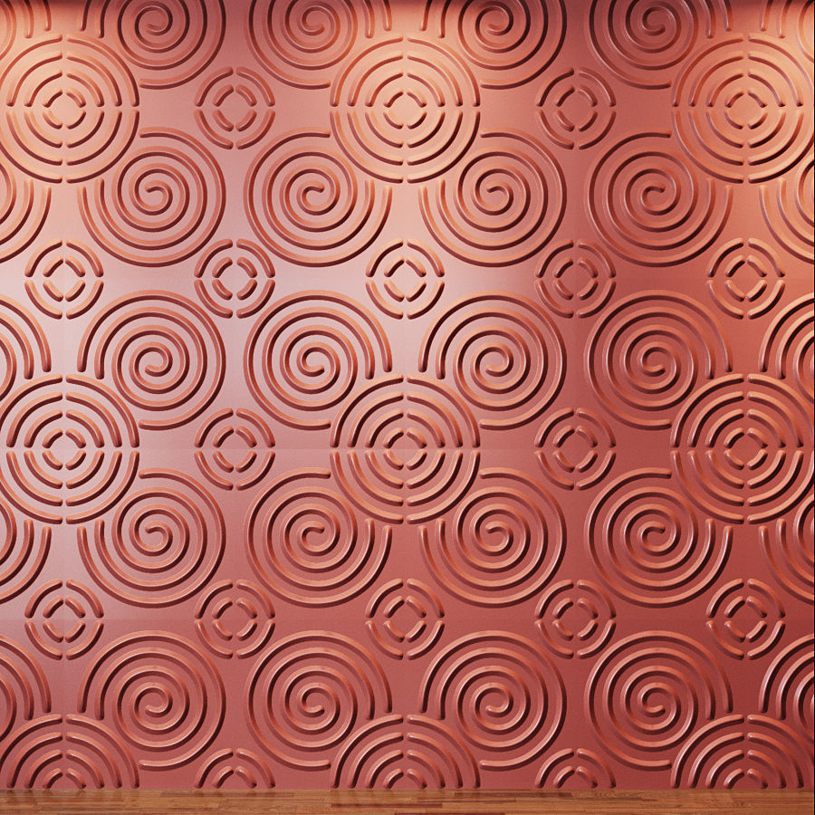 Different wall panels for walls in the interior of 41 models 3D Model Collection_41