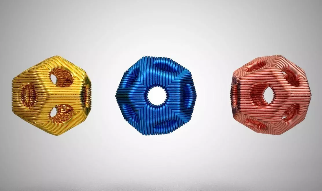 Dodecahedron Bead 3D print model