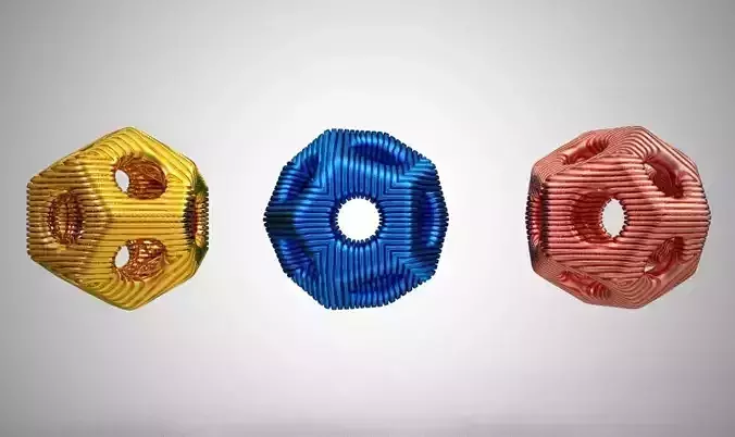 Dodecahedron Bead 3D print model
