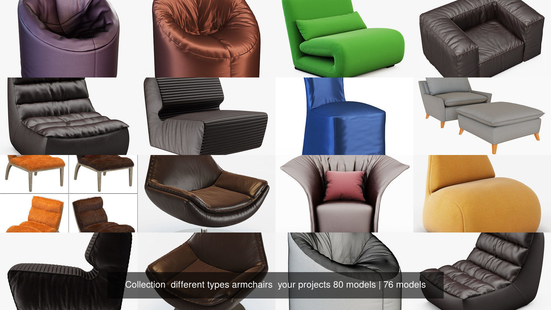 Collection  different types armchairs  your projects 80 models _41
